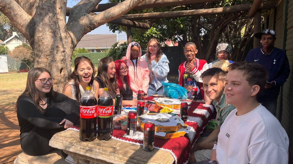 Learners at the St. Ronald's Homeschool Tutor Centre Spring Picnic in Brackenhurst