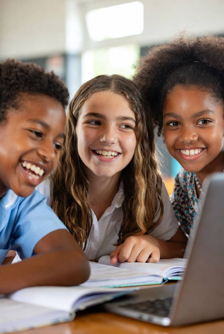 Students studying at St. Ronald's Homeschool in Brackenhurst, Alberton